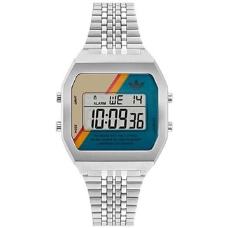 Relógio Adidas Digital Two Prata AOST23556