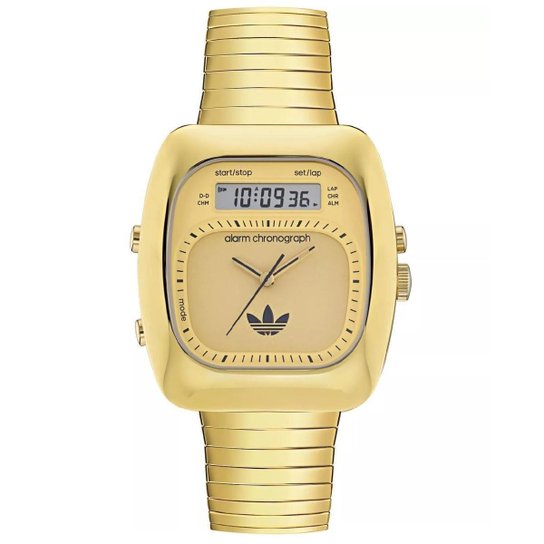 Relógio Adidas Retro Wave Three AOSY25014 Dourado