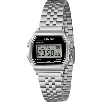 RELÓGIO DIGITAL LINCE VINTAGE FEMININO SDMJ180L34BPSX
