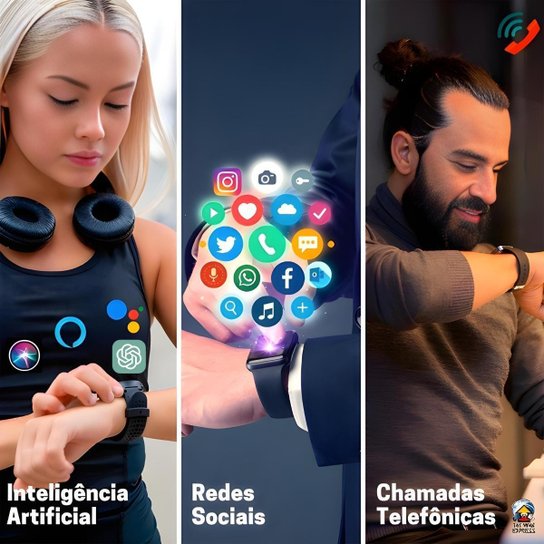 Relogio Inteligente Serie 10 Smartwatch Ma27 Android iOS Bluetooth Masculino Feminino Gps ChatGpt