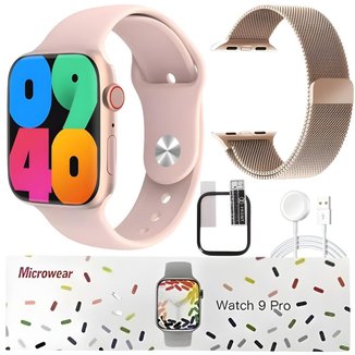 Relógio Inteligente Smart Watch W29 Pro Lançamento Series 9 Kit C/Pulseira e Pelicula Extra C/Nf