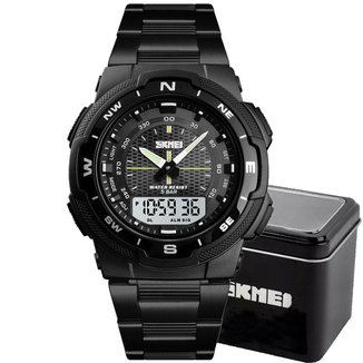 Relógio Masculino Skmei 1370 Anadigital Esporte Luxo Casual