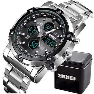 Relógio Masculino Skmei 1389 Á Prova D'água Digital Esporte Luxo Cor:;Tamanho:Único;Gênero:Masculino