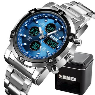 Relógio Masculino Skmei 1389 Á Prova D'água Digital Esporte Luxo