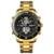 Relógio Masculino Skmei AnaDigi 2411 Preto - Dourado