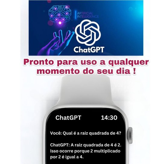 Relógio Microwear Smart Watch W10 Tela Oled ChatGpt Serie 10 Nfc Gps Unissex