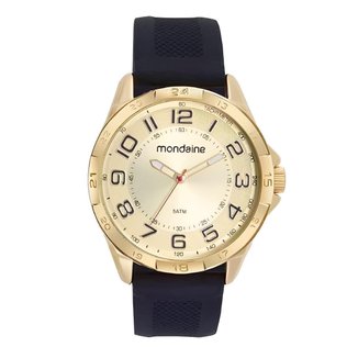 Relógio Mondaine Dourado com Pulseira de Silicone 53829GPMVDI4