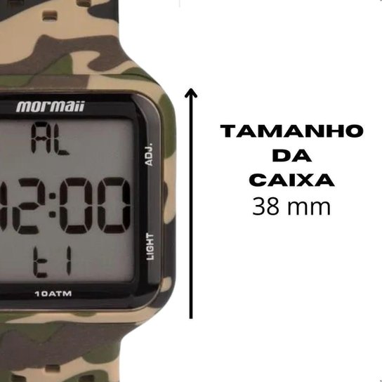 Relógio Mormaii Unissex Digital MO6600 Pulseira Silicone