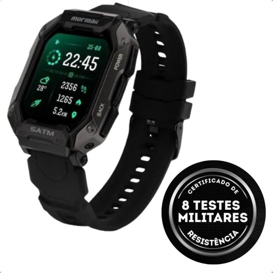 Relógio Smartwatch Mormaii Resistente 5ATm