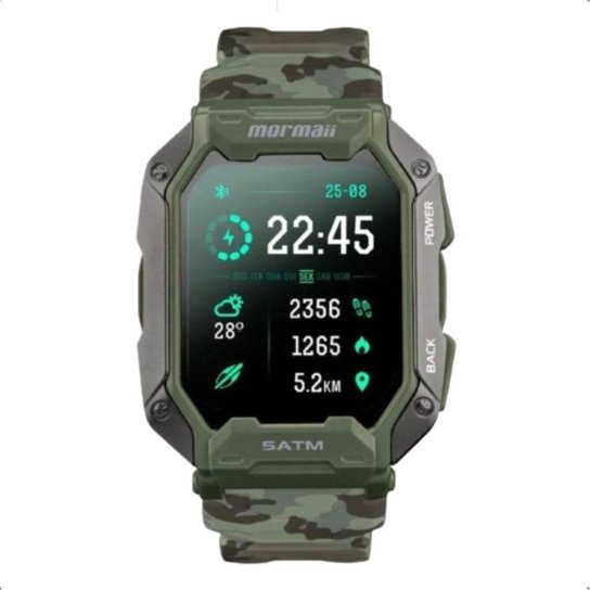 Relógio Smartwatch Mormaii Resistente 5ATm