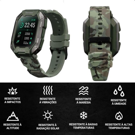 Relógio Smartwatch Mormaii Resistente 5ATm