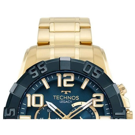 Relógio Technos Masculino Dourado Legacy - OS20IQS/1A