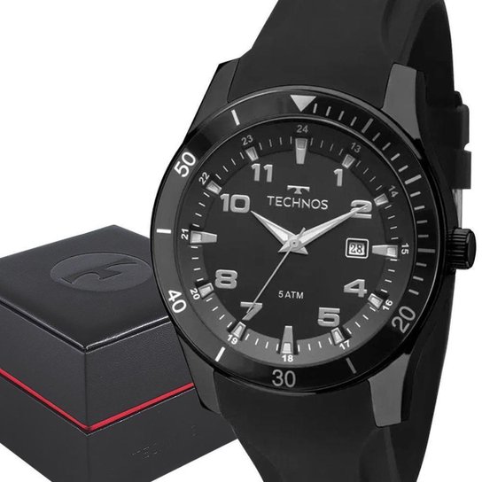 Relógio Technos Masculino Racer Preto 2115MQOS8P