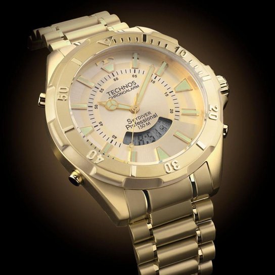 Relógio Technos Masculino Skydiver Dourado - WT2050AA/1D WT2050AA/1D