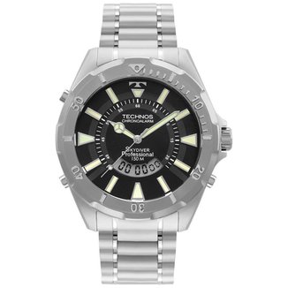 Relógio Technos Masculino Skydiver Prata WT205FY1P