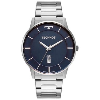 Relógio Technos Masculino Slim Prata GM10YQ1A