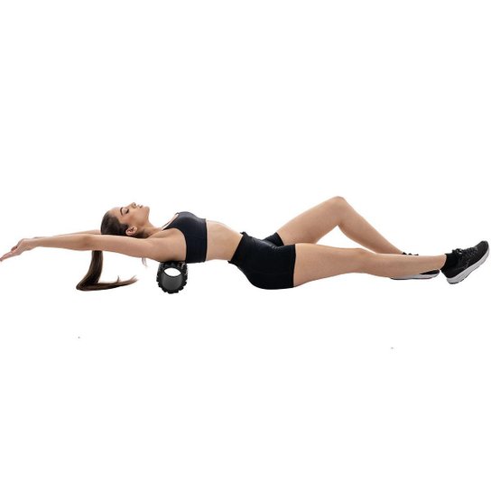 Rolo de Massagem e Liberação Miofascial Preto Vollo