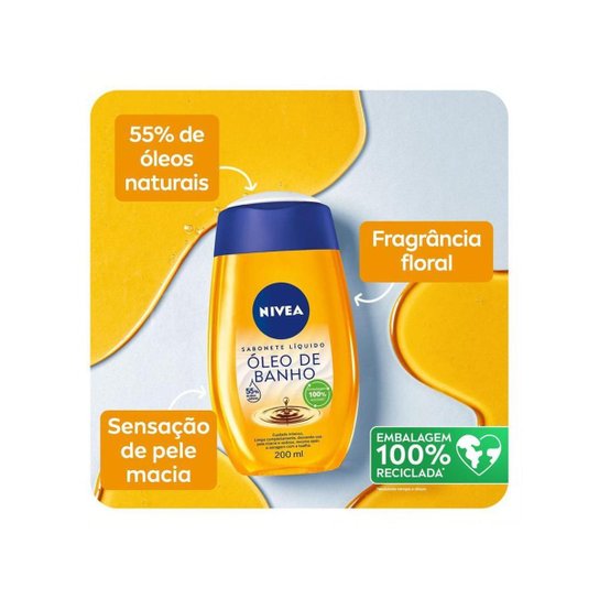 Sabonete Líquido Em Óleo Para Banho Nivea