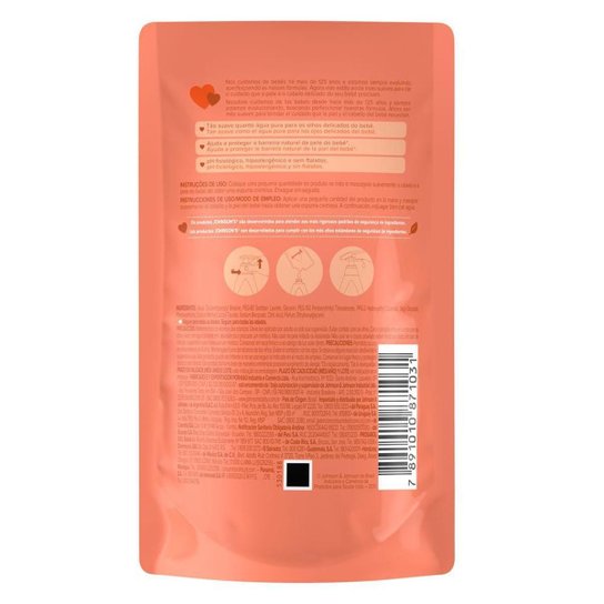 Sabonete Líquido Refil Johnson’s - Da Cabeça aos Pés 180ml