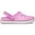 Sandália crocband off court clog  taffy pink - Rosa+Cinza