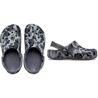 Sandália Crocs Classic Camo Clog Infantil Menino
