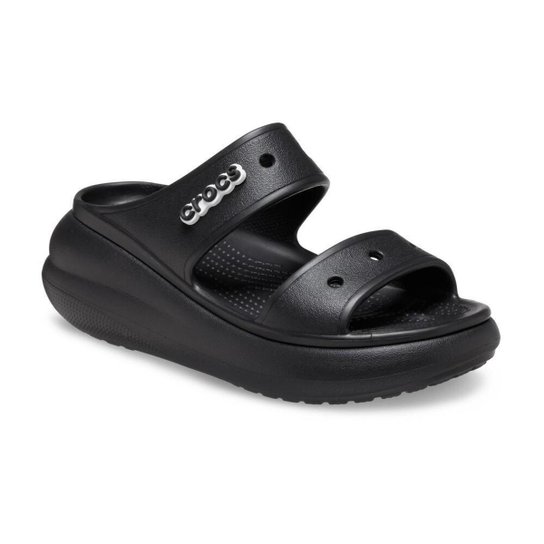 Sandália Crocs Classic Crush Platform Sandal Black