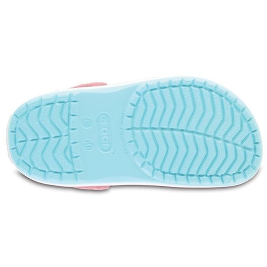 Sandália crocs crocband clog kids ice blue/white