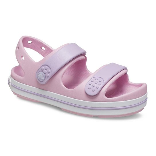 Sandália crocs crocband cruiser sandal t ballerina/lavender