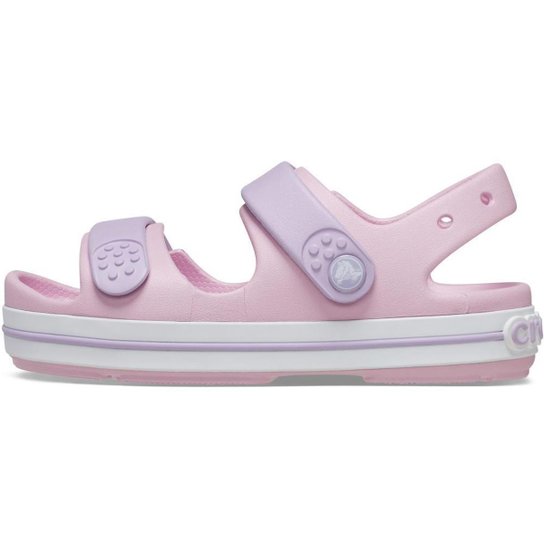 Sandália crocs crocband cruiser sandal t ballerina/lavender