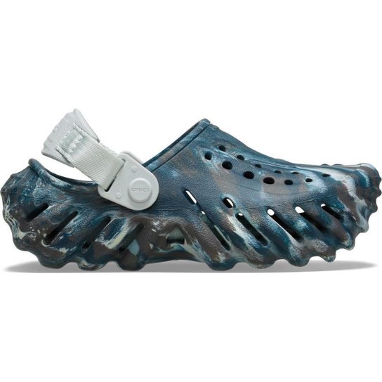 Sandália crocs echo marbled clog black sand/multi