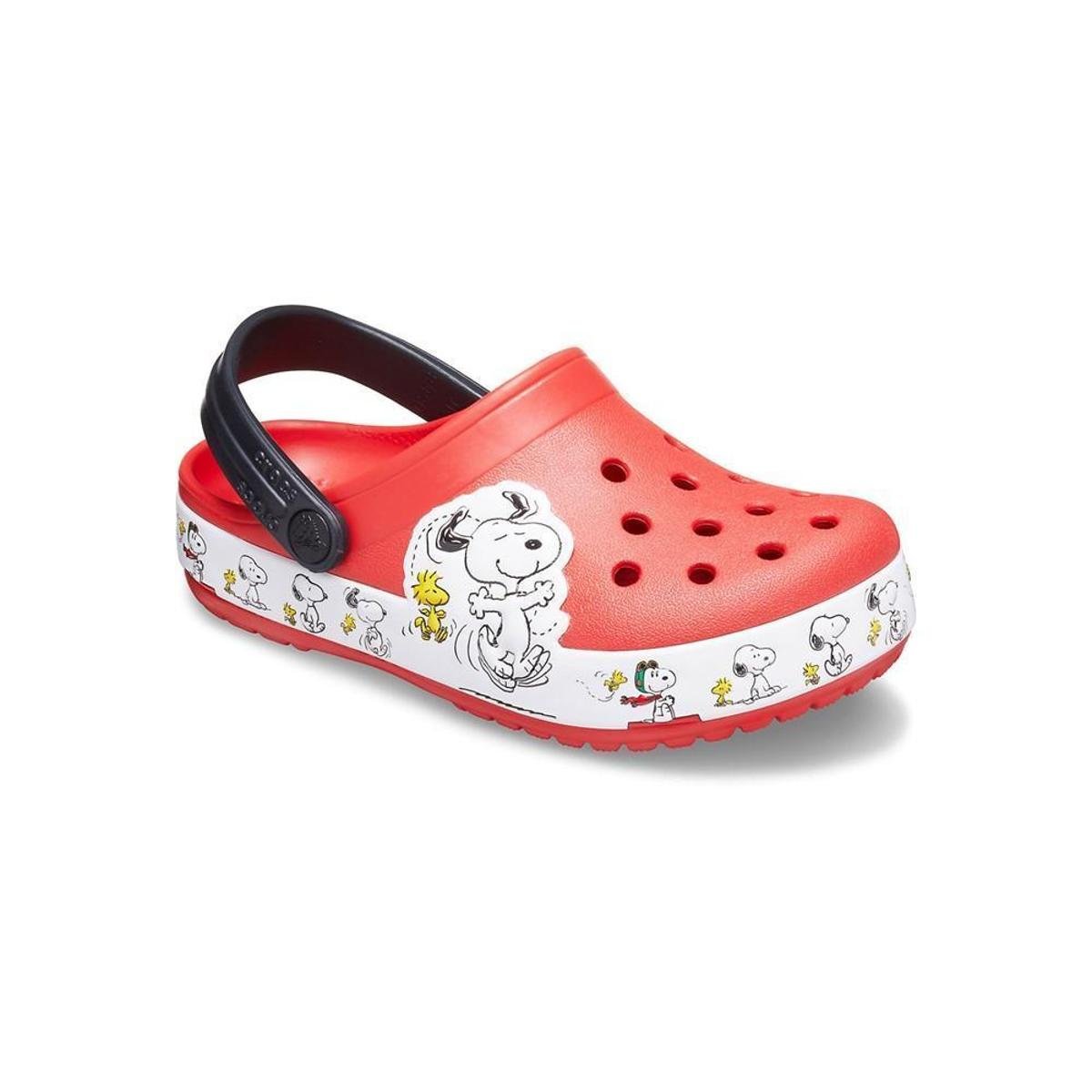 Sandã¡lia crocs fl snoopy woodstock kids black | Allianz Parque Shop