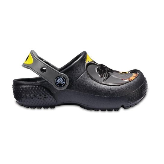 Sandália crocs fun lab batman clog infantil   black