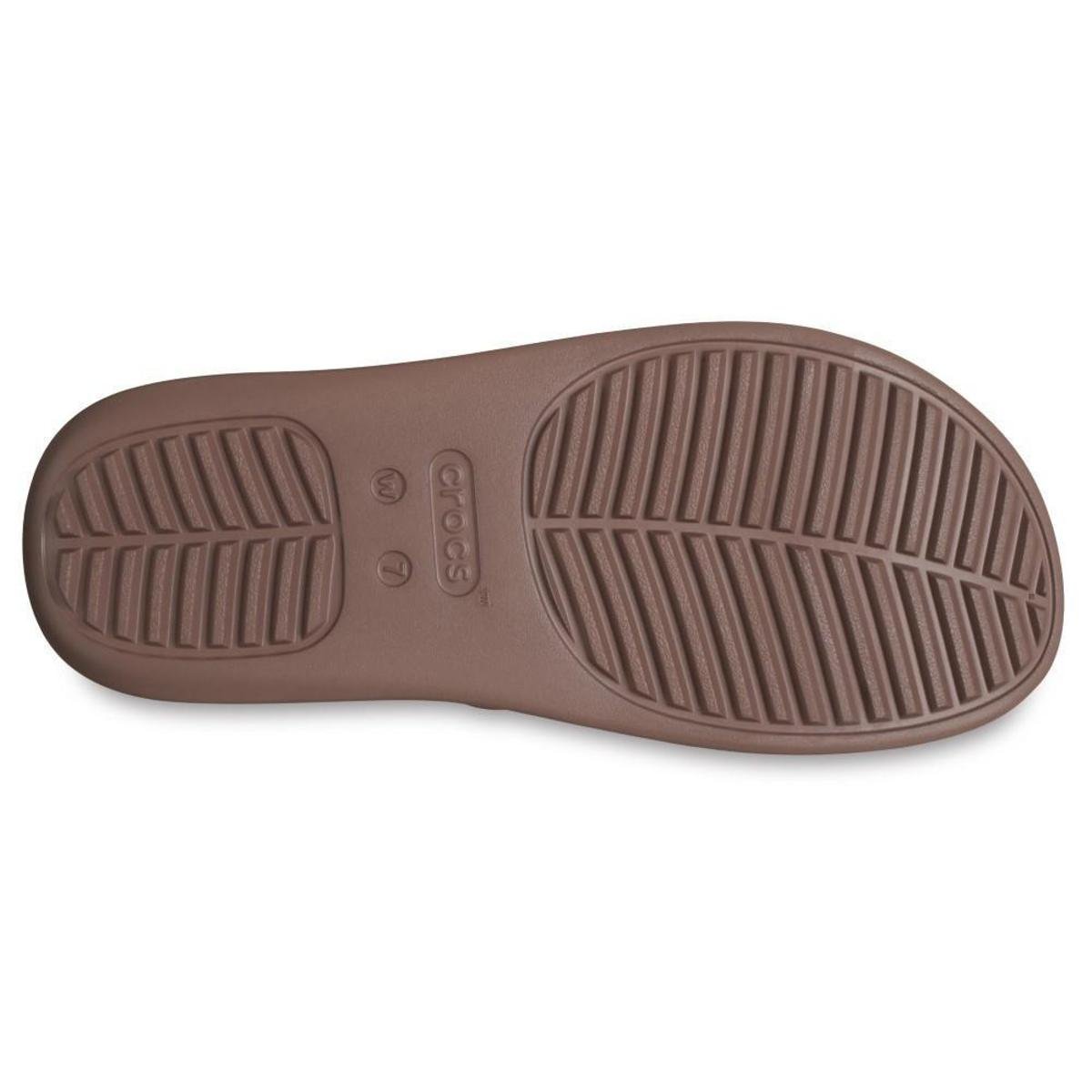 Sandália crocs getaway strappy truffle | Allianz Parque Shop