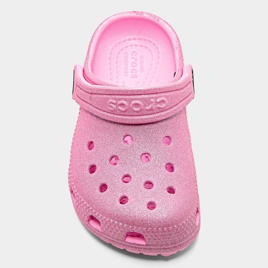 Sandália Crocs Infantil Classic Glitter Clog K