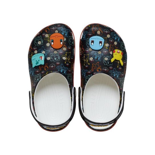 Sandália Crocs Infantil Classic Pokémon Print Clog T Multi