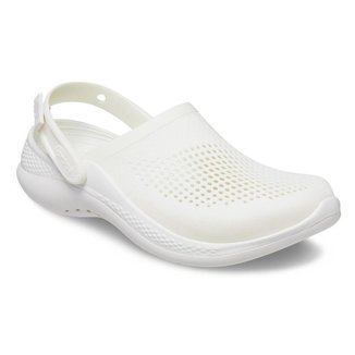 Sandália crocs lite ride 360 clog almost white/almost white