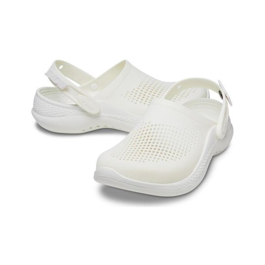Sandália crocs lite ride 360 clog almost white/almost white