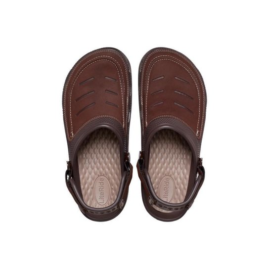 Sandália Crocs Yukon Vista Ii Lr Clog Espresso/Mushroom