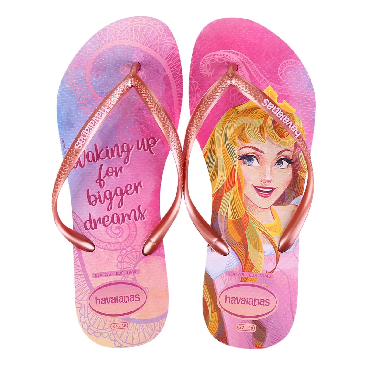Sandália Havaianas Slim Princesas Feminina