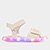 Sandália Infantil Pampili Mini Led II Menina - Branco+Rosa