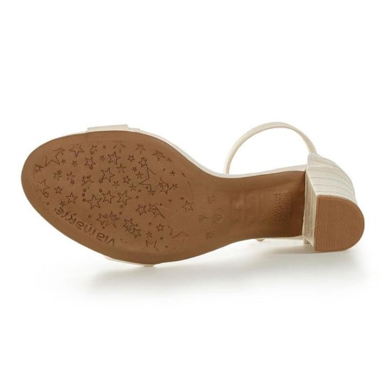 Sandália Via Marte Croco Branco - Feminino 35
