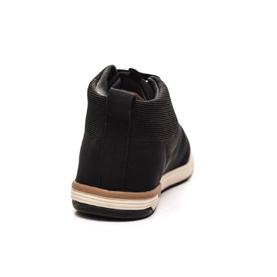 Sapatênis Botinha Cano Alto Pegada Casual Confort Cadarço Elástico Masculino Adulto - Ref 171309-07