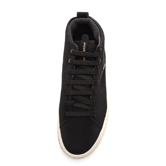 Sapatênis Botinha Cano Alto Pegada Casual Confort Cadarço Elástico Masculino Adulto - Ref 171309-07