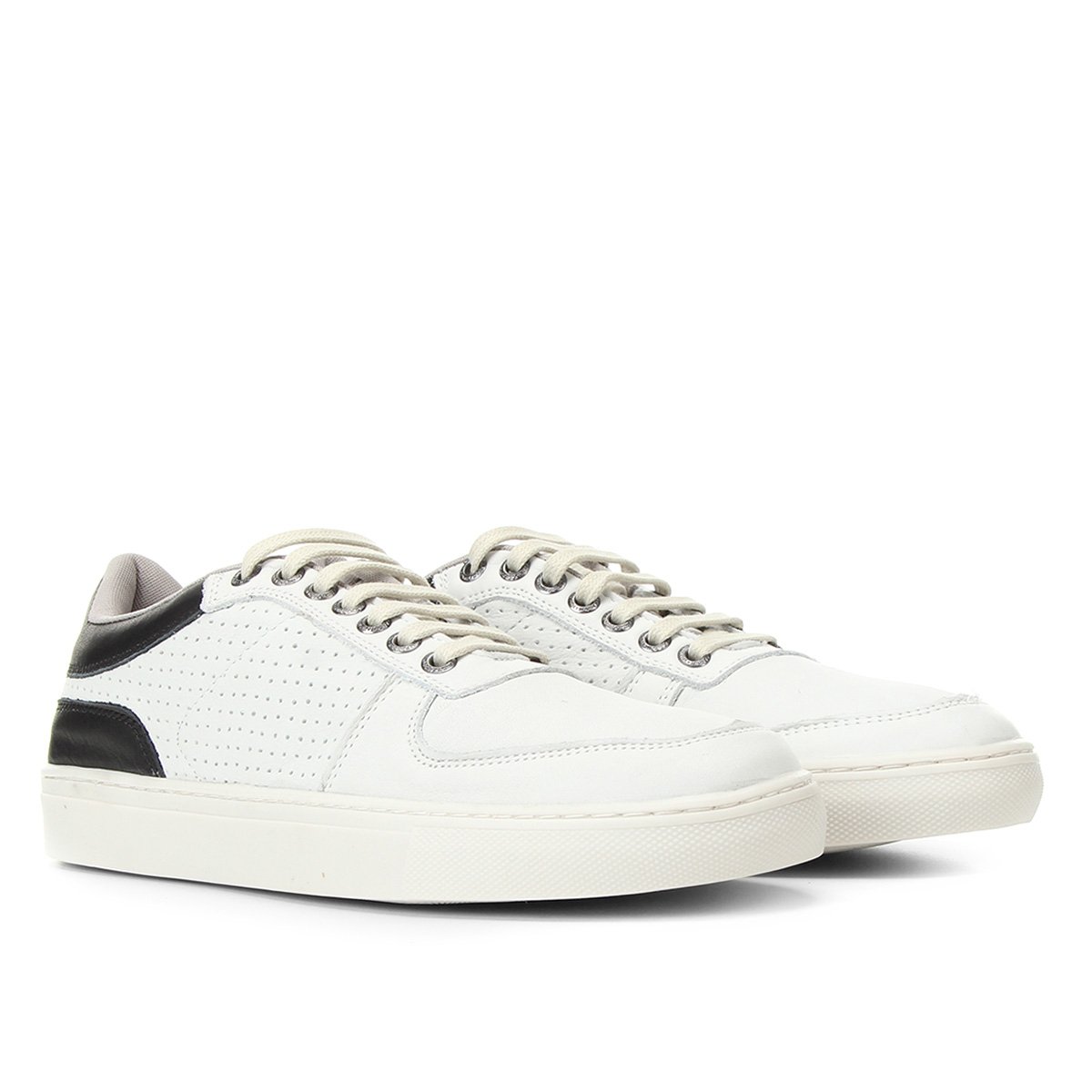 Sapatênis Couro Walkabout Steve Masculino - Off White+Preto | Allianz  Parque Shop