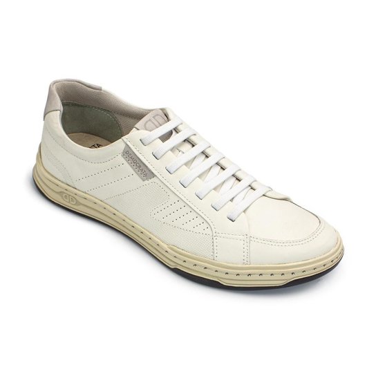 Sapatênis De Couro Democrata Denim Jay Elástico 151401