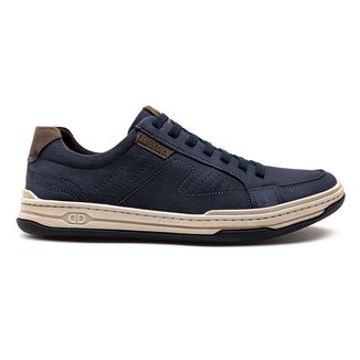 Sapatênis De Couro Democrata Denim Jay Elástico 151401