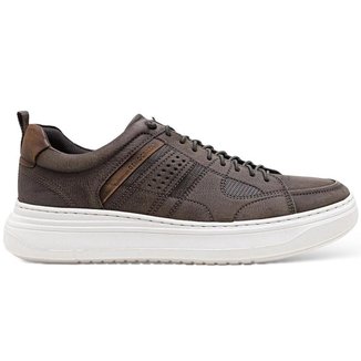 Sapatênis Democrata Denim Joe Ultra Light 526101-004 Marrom Smoke
