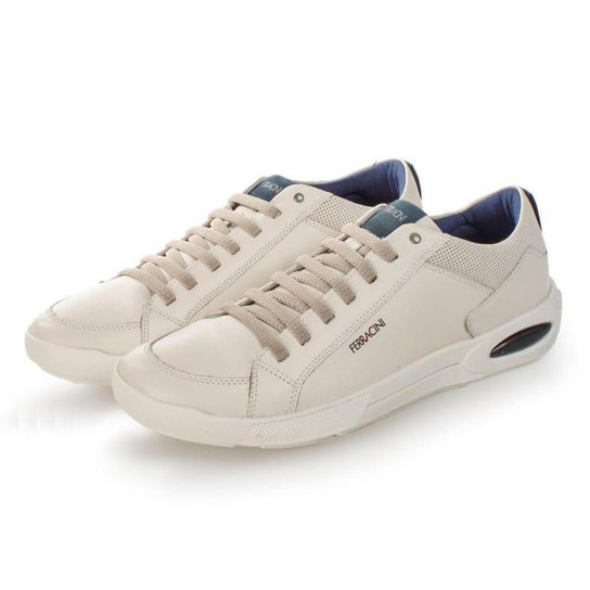 Sapatênis Ferracini Pulse Branco e Marinho - Masculino 39
