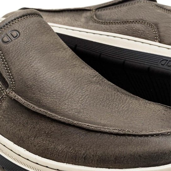 Sapatênis Slip On De Couro Democrata Masculino Easy Leave 245201
