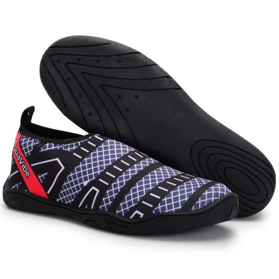 Sapatilha Aquatica de Neoprene Masculina Esportiva Hibrida Solado Antiderrapante Seca Rapido Leve